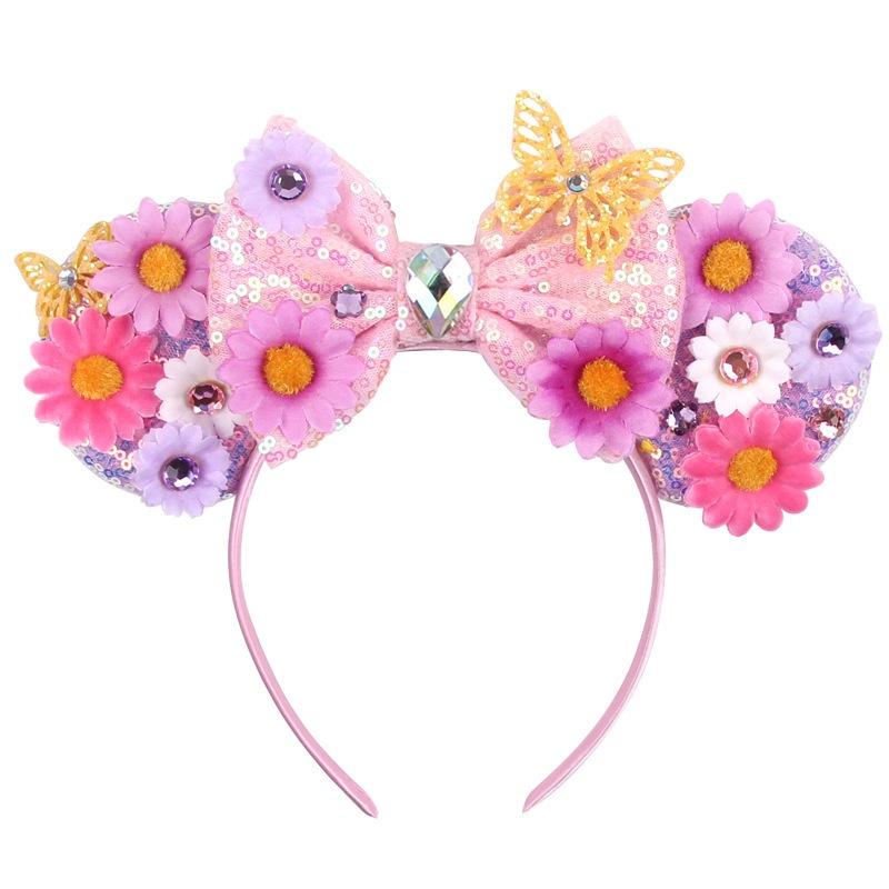 Blingy Minnie Mouse Headbands With Sparkling Glitter For Girls