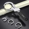 Toilet Bathroom Sink Wrench Multifunctional Faucets Repairs Wrench 80mm Large Opening Adjustable