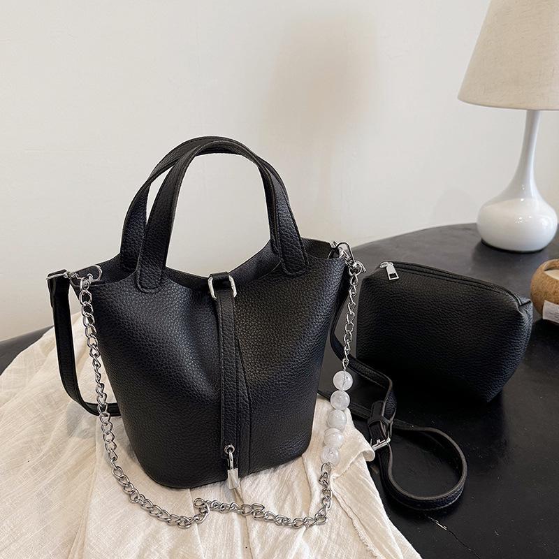 2024 Корейская Модная Женская Ручная Сумка-Ведро для Овощей – Универсальная Модная Сумка-Мессенджер