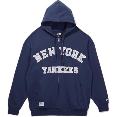 New Era SS25 Trend Basic Series MLB New York Yankees Embroidered Letter Loose Hoodie Unisex Hoodies 14529395