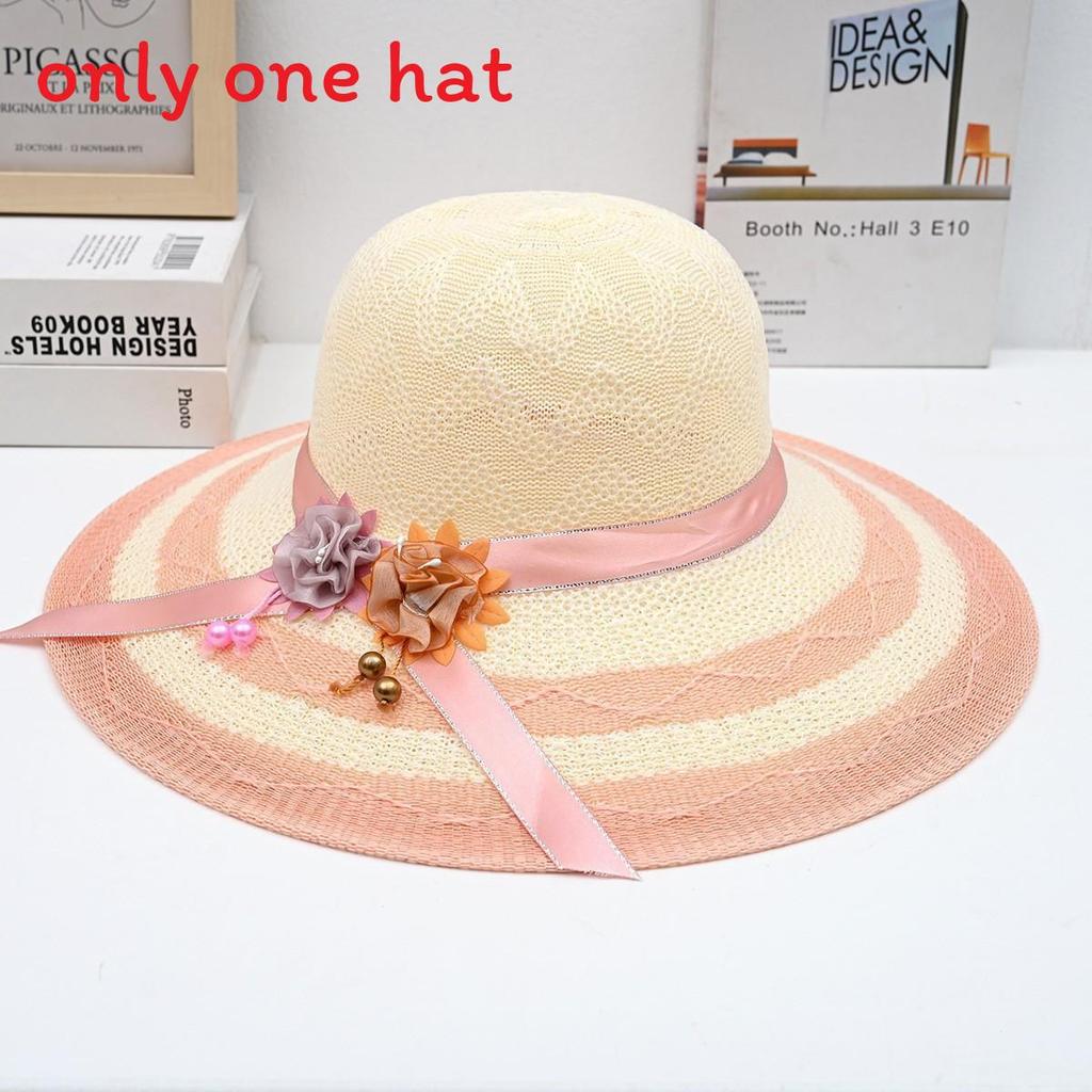 

Straw Hat Summer Sun Protection Wide Brim For Beach And Outdoor Activities Style49