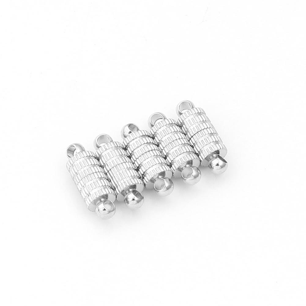 5 Stück/Los Starke Magnetische Verschlüsse Kupferbeschichtet Magnet Endverschluss Verbinder Für Schmuckherstellung DIY Lederband Armbänder Halskette
