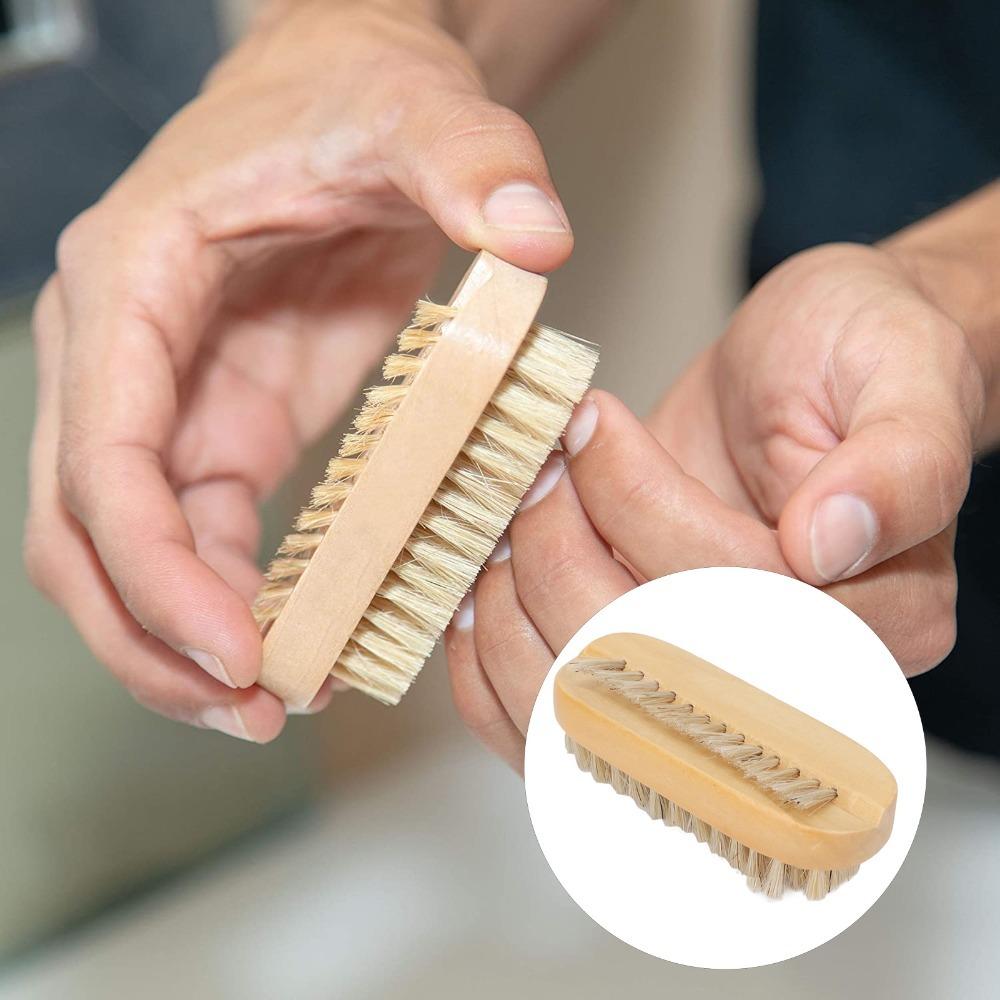 Double Sided Double Sided Nail Scrubber Two-sided Fingernail Care Brush Salon Daily Use