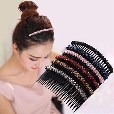 For Girls Hairpins Headband Women Hair Comb Korean Barrettes Crystal Hair Clips Girl Bangs Clip