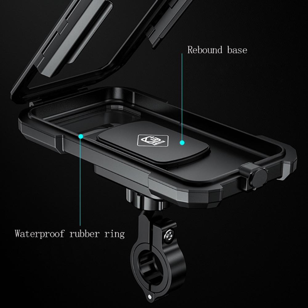 Waterproof Case 12V Motorcycle Handlebar Wireless Charger 15W Qi/ Type C PD Fast
