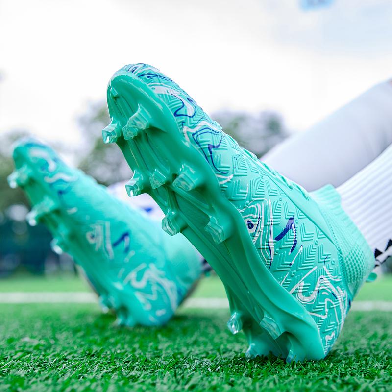 Hip-Top-Fußballschuhe für Herren/Damen AG-Socken mit langen Nägeln, Trainingsschuhe für Kunstrasen-Fußballwettkämpfe für Studenten