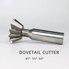 High Speed Steel Ultra Hard Straight Shank Multi Blade Dovetail Groove Milling Cutter, a Double-edged Tool for Machining