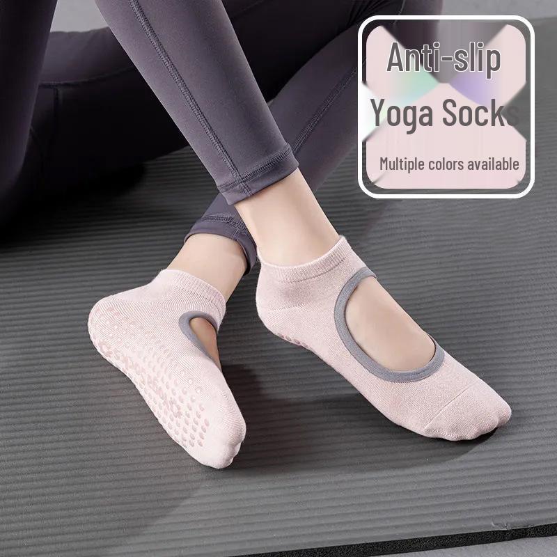 Professional Non-Slip Five-Toe Yoga Socks for Summer - Lightweight Sports, Indoor, Dance and Fitness Socks Black