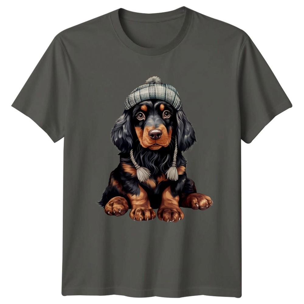 Cute Dog In Hat Animals Dogs Unisexs TShirt Unisexs Tee Graphic Unisex S