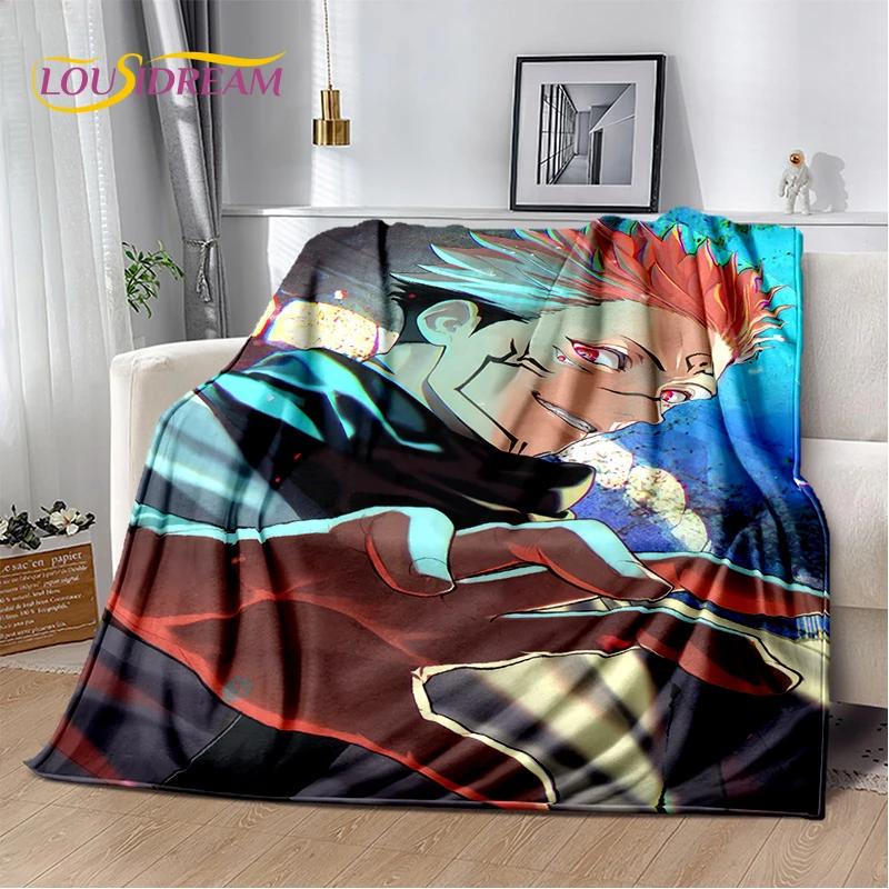 3D Jujutsu Kaisen Anime Cartoon Itadori Yuji Soft Flannel Blanket,Throw Blanket Comfortable Blanket for Picnic Beds Sofa Home
