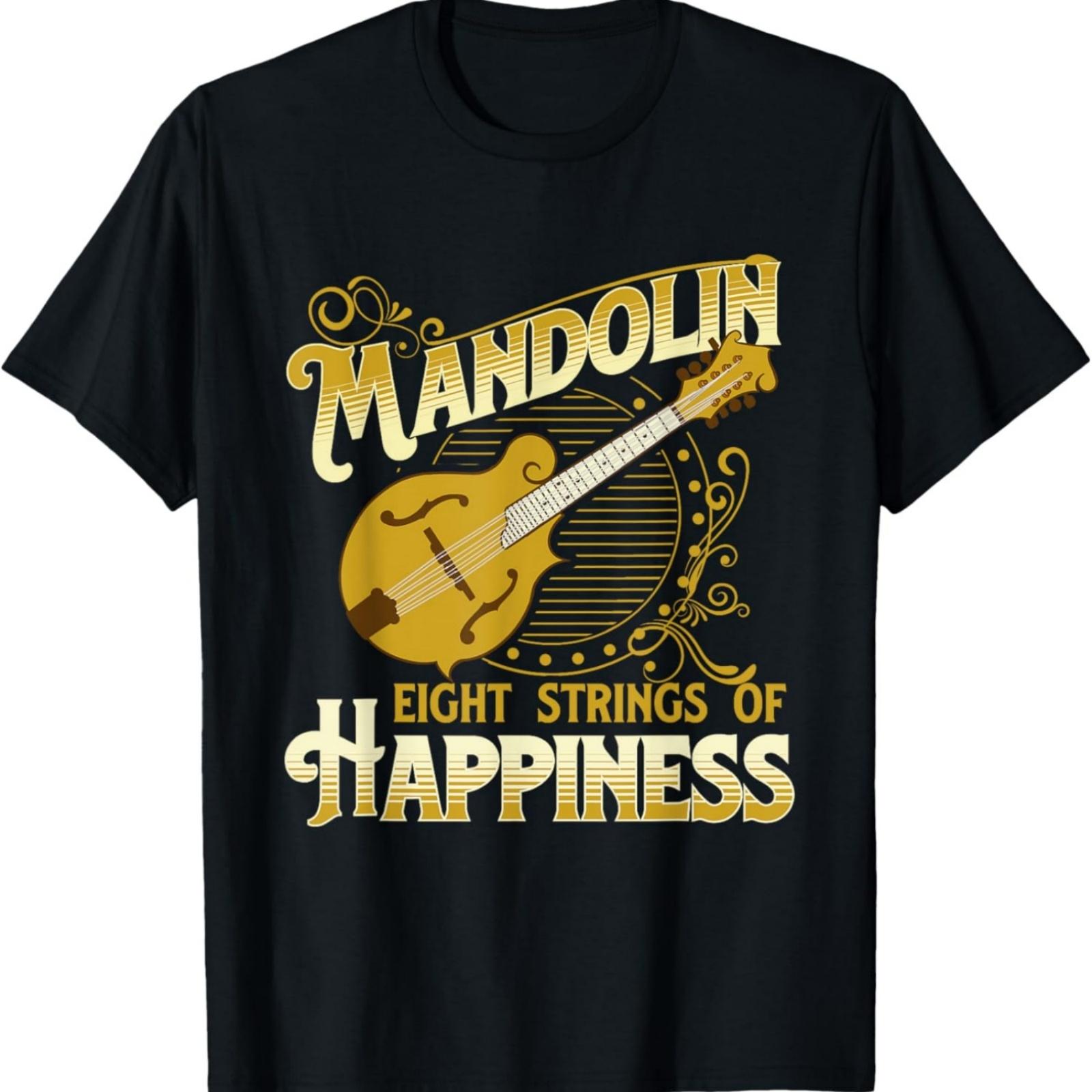 Mandolin Eight Strings Of Happiness - Mandolin Folk Player T-Shirt XXXXXL разноцветный