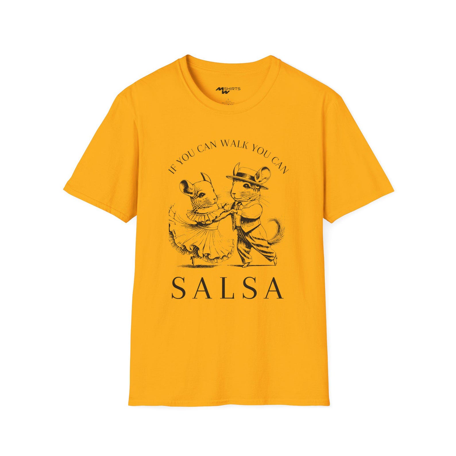Salsa Dancing Chinchilla T-Shirt L