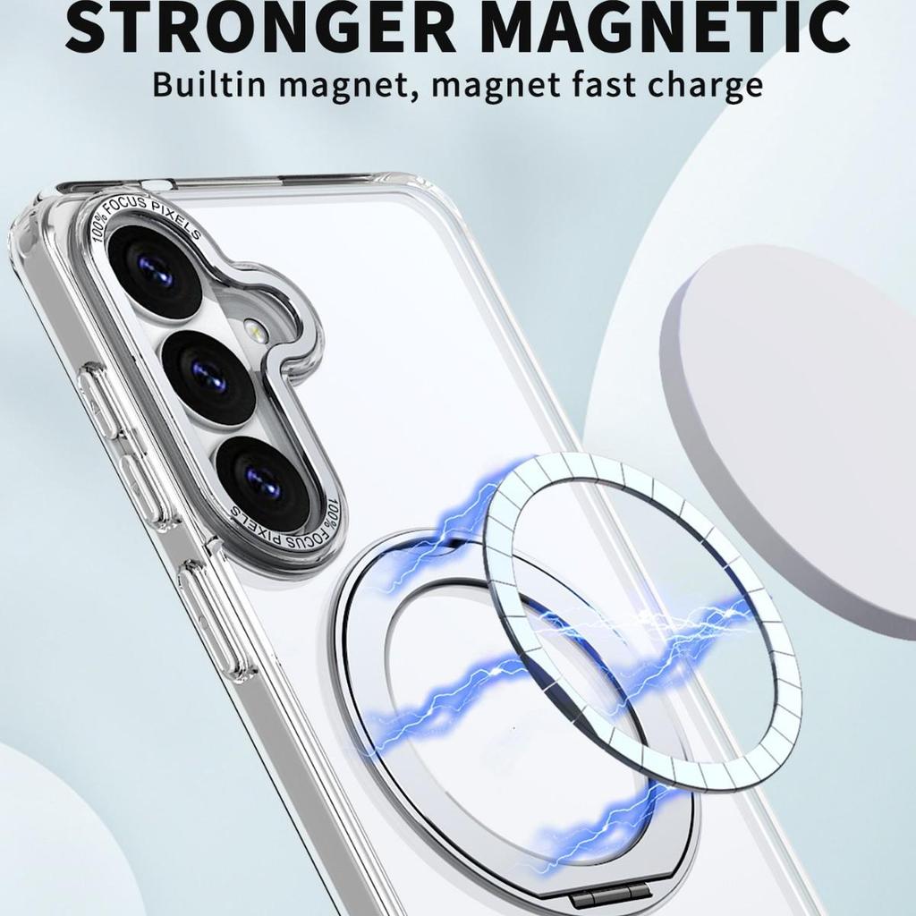 Samsung S26 Ultra Telefoonhoesje met 360 Draaibare Standaard - Valbestendig Beschermhoesje voor S25/S24 Plus