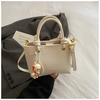 Lychee Pattern Texture Simple Portable Bucket Bag New Trendy Casual Women Versatile Commuter Messenger Bag