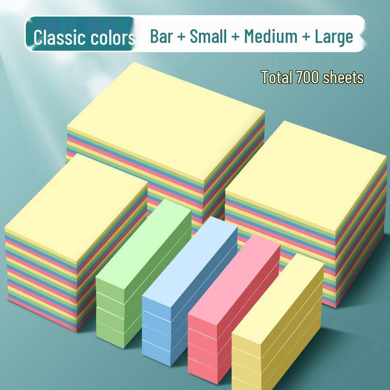 Adhesive Notes for Students and Office Use - Ideal for Elementary and Middle School, Writable Stickers, Labels, and High-Value Strips