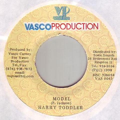 7inch Record HARRY TODDLER - Model Vasco 1998 Jamaica Reggae, Ska & Dub