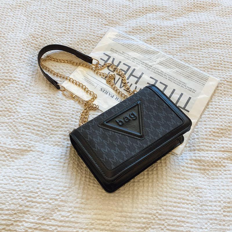 

Дизайнерская сумка женская 2025 модная универсальная сумка через плечо высокого класса иностранная сумка чёрный