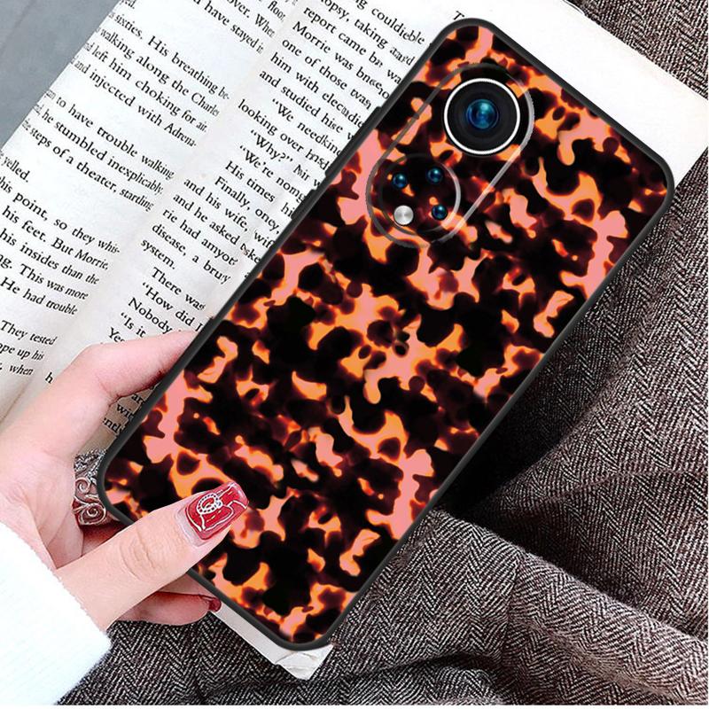 Tortoise Shell Pattern Case For Honor Magic 5 Lite 6 Pro 50 70 90 Honor X8b X9b X6 X7 X8 X9 X6a X7a X8a X9a Cover