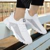Knitted Mesh Running Shoes Breathable Men's Casual Sneakers Lightweight Outdoor Jogging Walking Trainers Anti-slip Sole