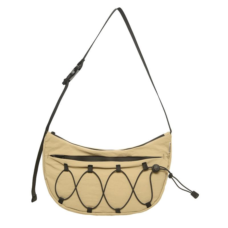 

Fashion new Korean niche shoulder bag women commuter shoulder messenger bag men and women large capacity outdoor waterproof хаки