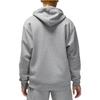 Jordan Sweatshirts Men's Gray Fleece Lined Hooded Moderate Cardigan DQ7351-091