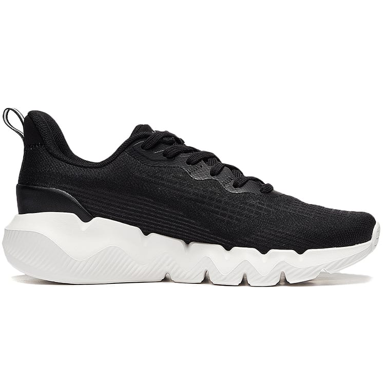 Li Ning Spirituality Textil, TPU Niedrig geschnittene Laufschuhe Damen Schwarz ARST046-1