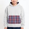Men's Hooded Sweatshirt, Contrasting Color Sweatshirt, Sports  Loose Casual Jacket