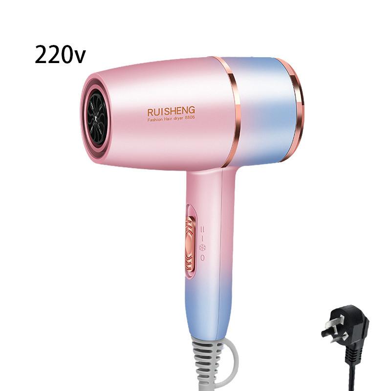 

Фен Модный 3 цвета Высокомощный Быстрая сушка Волосы Салонный стиль 220в розовый