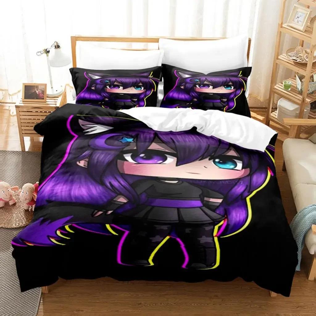 Three-Dimensional Print Pattern Anime Kawaii The Gacha Girl Bedding Sets Bedspread Cover Collection With Pillowcase Single Size Full Queen Size King