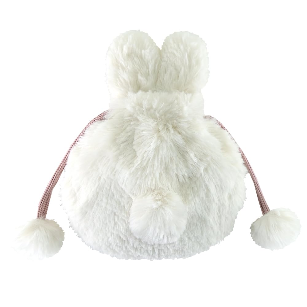 Sanlemon Lapinu White 16 X 4 X 20cm Drawstring Bag Animal Rabbit P-9102