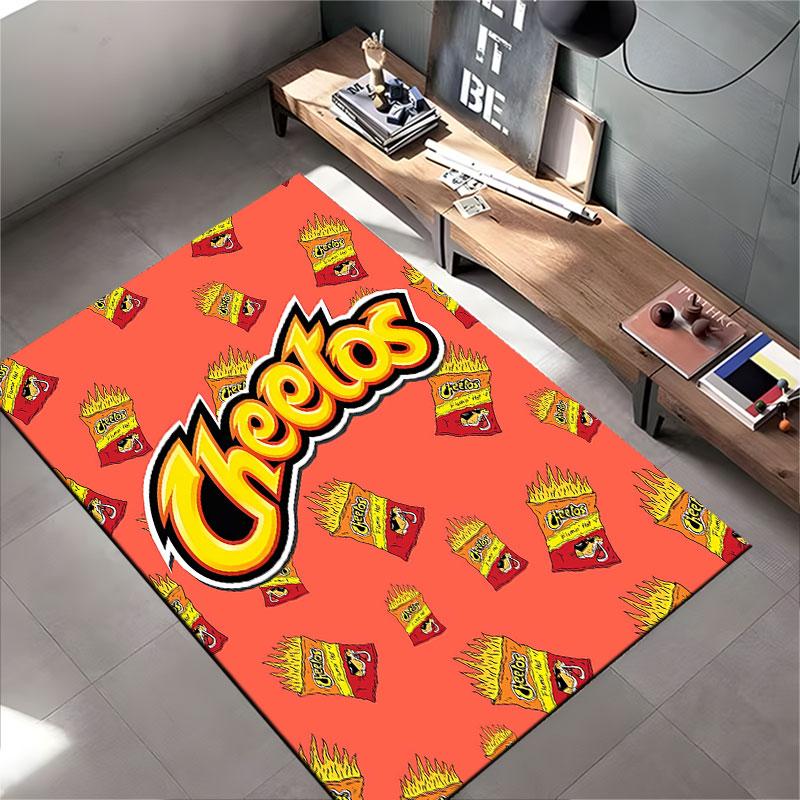 Cheetos Logo and Snack Pattern Suitable As a Non-slip Mat for the Living Room or Bedroom Sofa