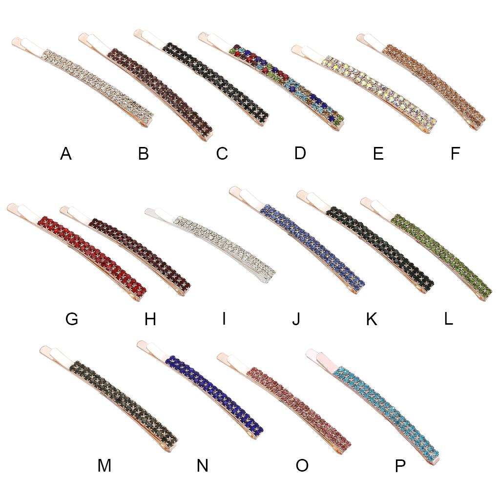 Bobby Pins Rhinestone Crystal Exquisite Workmanship Sparkling Simple Design Hairpins Barrette Hairstyle OrnamentsWonderful Gift