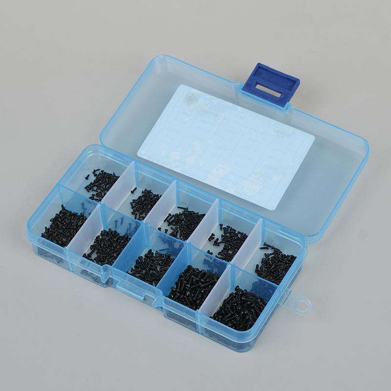 1000 Teile/satz M1 M1.2 M1.4 M1.7 Mix Pa Kopf Micro Schrauben Rundkopf