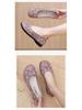 Women's Breathable Mesh Slip-On Shoes - Summer Embroidered Soft Sole, Non-Slip for Middle-Aged & Elderly