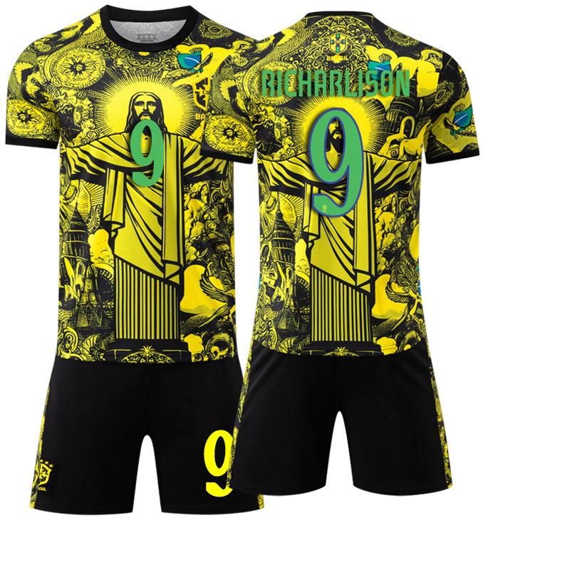 2025-2026 Brazil Golden Special Edition No.9 Jersey Without Socks 20