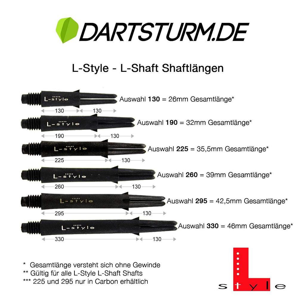 L-style L-shaft carbon silent shaft carbon clear 260 fls3213