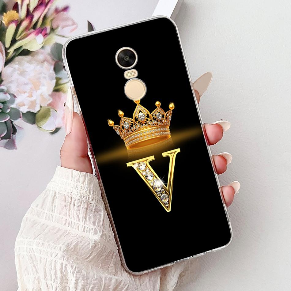 For Xiaomi Redmi Note 4X (Note 4 Gobal ) Fashion Crown Letter Phone Case For Redmi Note4X Note4 Global Soft Silicone TPU Cases