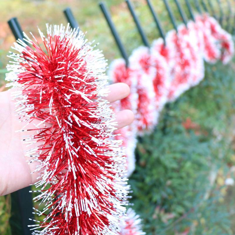 Christmas Garland, Colorful Pull String Decor for Xmas Tree, Birthday Party Backdrop, Kindergarten Activity Decoration, Green