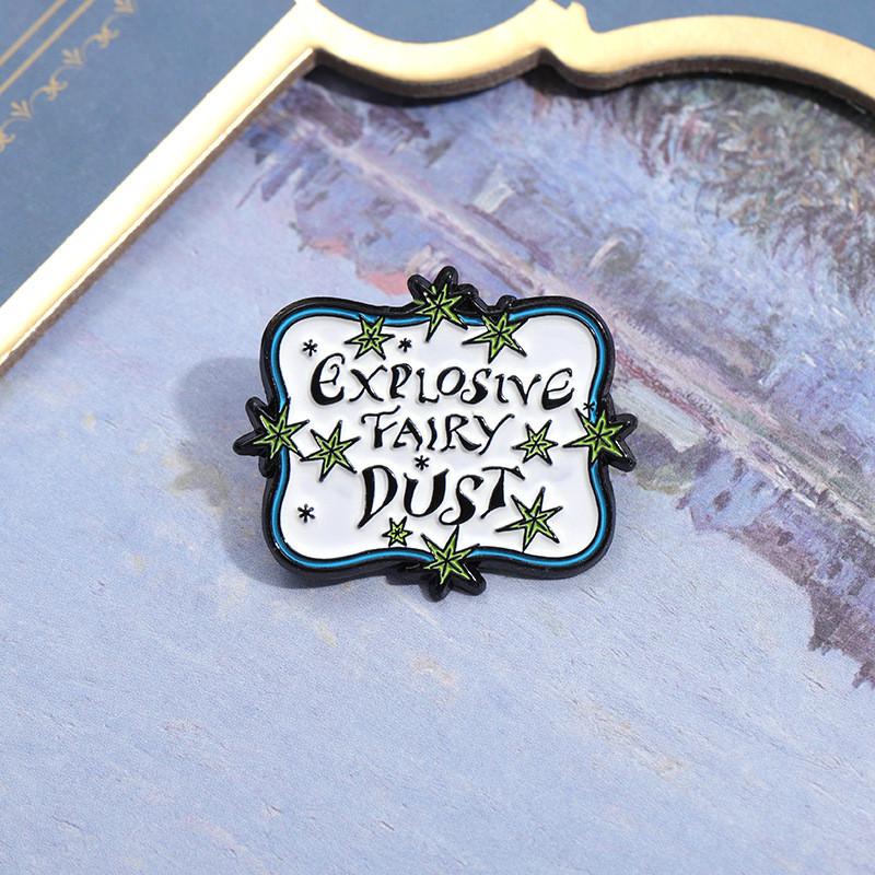 Artistic Letter Sign Brooch Featuring Fun Cartoon Characters For Expressive Fashion