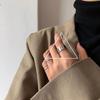 S925 Sterling Silver Roman Numeral Open Ring for Women - Trendy, Retro, and Stylish