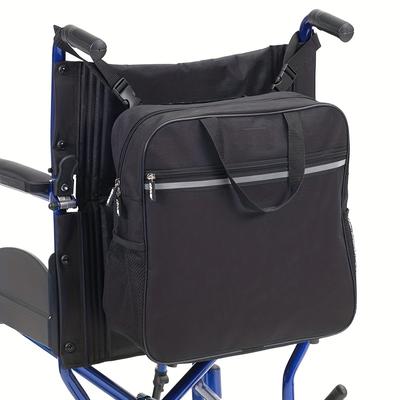 Multifunctional Lightweight Wheelchair Storage Bag, Large Capacity Portable Hanging Square Bag