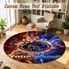 Round Rug Custom NameAjax Amsterdam Pattern Non Slip Carpet Home Floor Decor