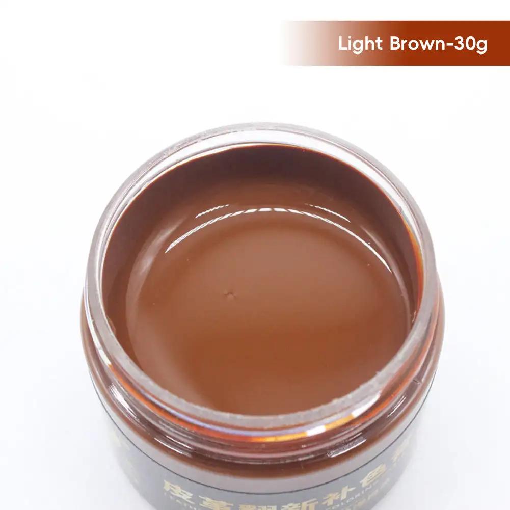 

Набор для ремонта винила и кожаных сидений автомобиля, очиститель для ремонта кожаных диванов, дыр, царапин, трещин, набор для ремонта 30 г светло-коричневого