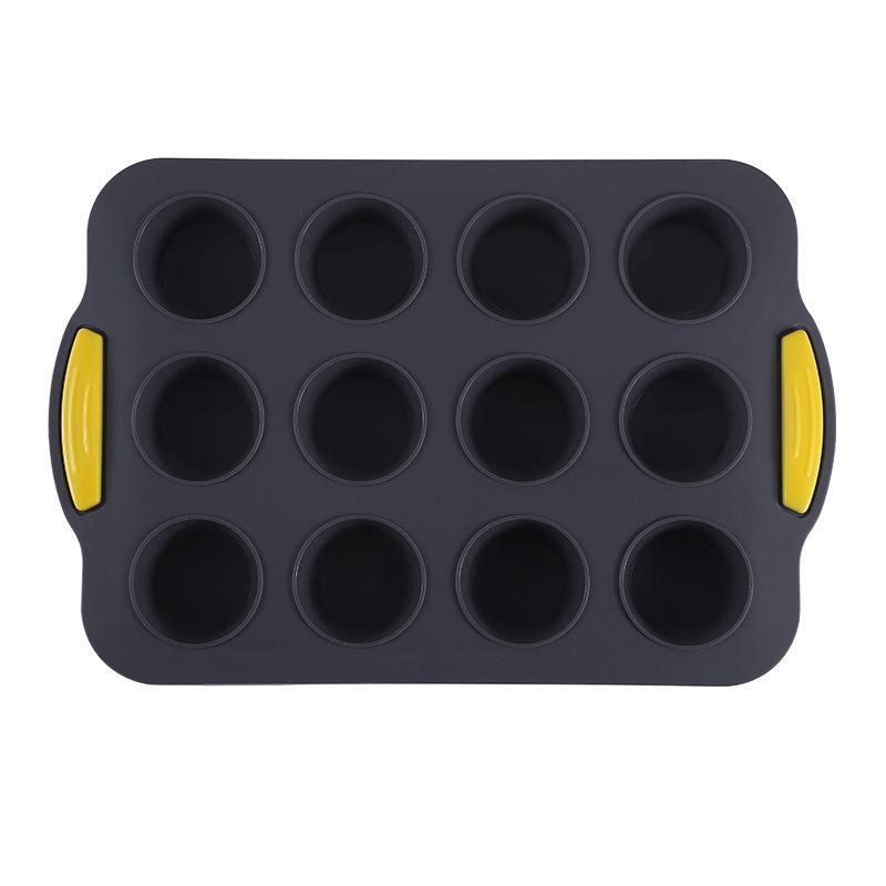 New Model, Silicone Mold, 12 Piece, Silicone Pancake Mold, Household Use, Non Stick, Muffin Cup Baking Mold, Baking Tray Tool