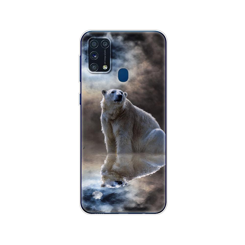 Pentru Samsung M31 Husa 6.4" Husa din silicon moale Tpu pentru Samsung Galaxy M31 M 31 SM-M315FZBVSER m315 Funda pentru bara din spate a telefonului