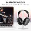Headphone Holder Rack Aluminium Alloy Headset Stand Space Saving Desktop Organizer Earphone Hanger Gaming Headset Support Stand