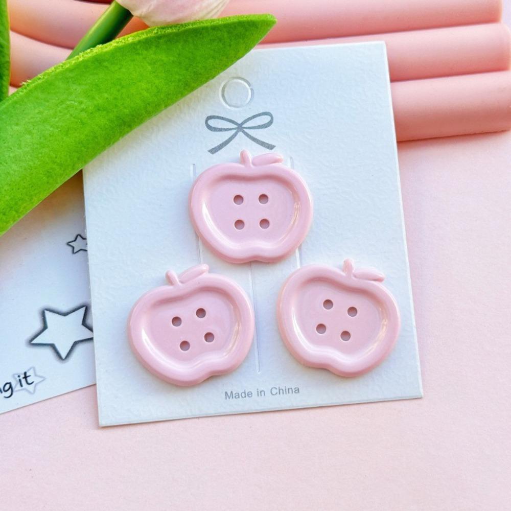 50 PCS New Resin Buttons Vintage Floral Garment Ornaments Cute DIY Doll Accessory
