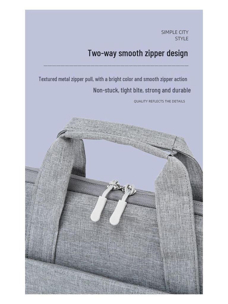 16-Inch Handheld Laptop Bag for Apple, Huawei, Lenovo, Xiaomi, Dell – Airbag Design for Men and Women