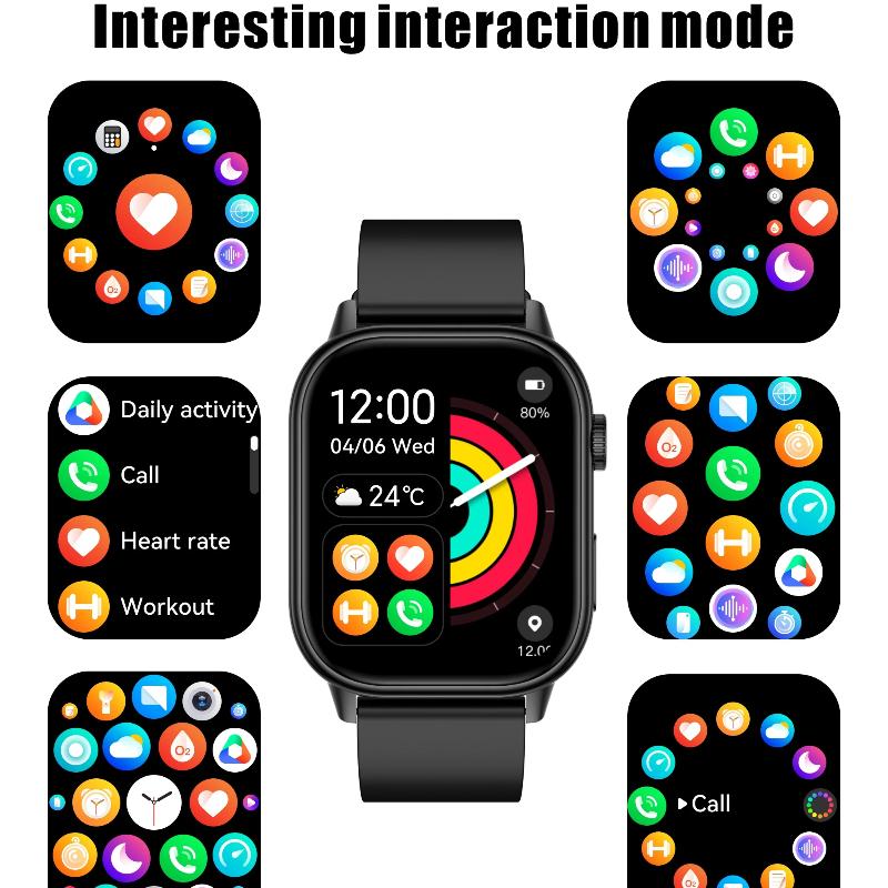 2025 New Uric Hot Sales Built In GPS Sports Smartwatch Men 2.01 Inch HD Screen Compass 5ATM Bluetooth Call Fitness Outdoor Adults