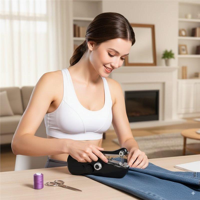 Fresh For Home Travel Clothes Portable Handheld Sewing Machine For Beginners-Hand Held Sewing Machine For Adults DIY Fabric